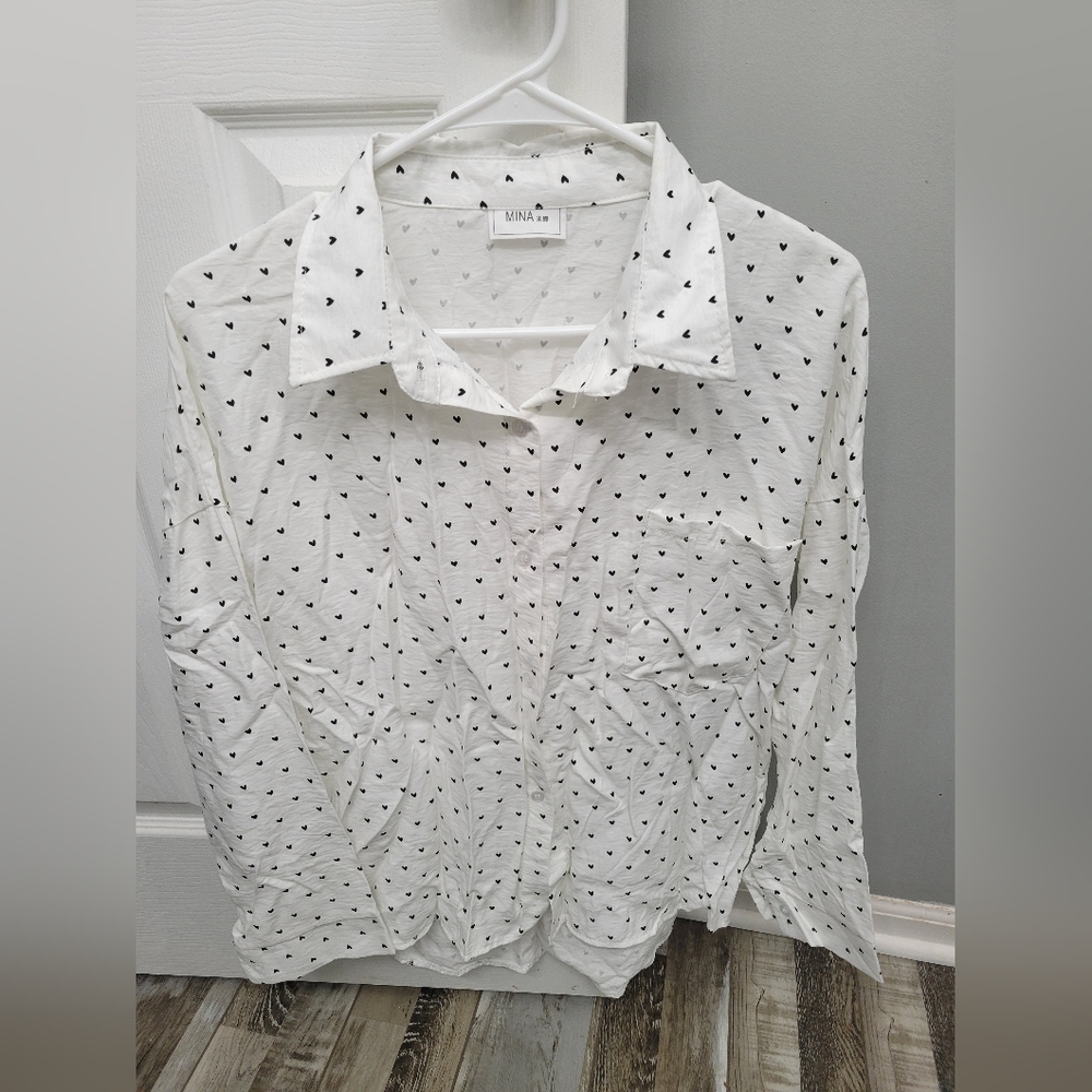 Womens M long sleeve blouse